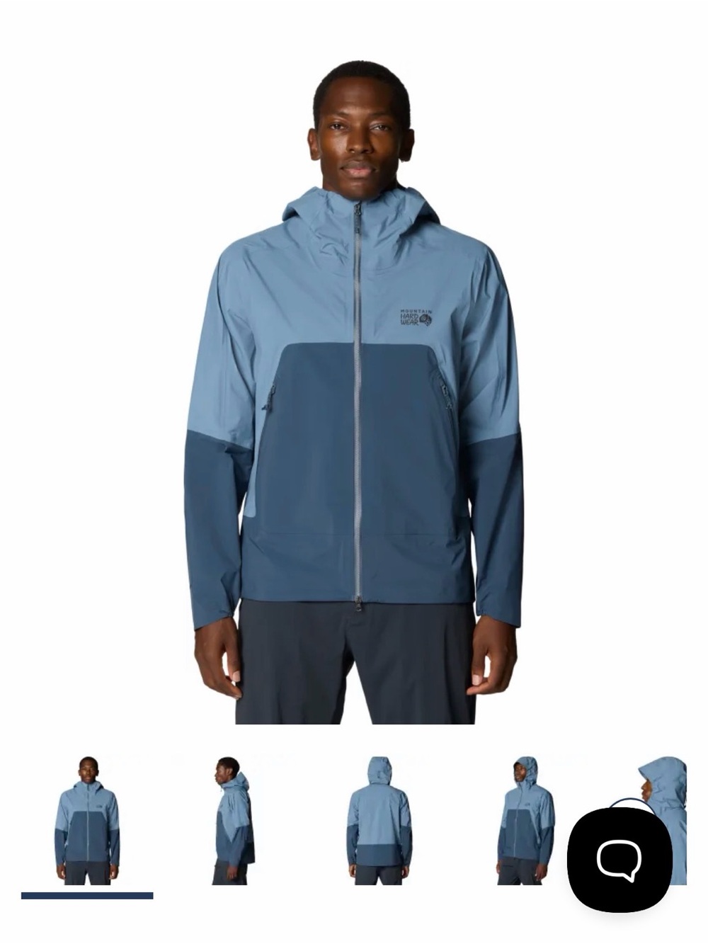 Mountain Hardwear. NWT. Cloud Cipher Mens hooded rain jacket